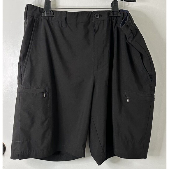 Izod Golf Shorts Mens Performance Polyester Zip Pocket 2 pack 40 Size - Picture 7 of 12